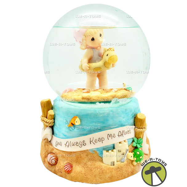 Precious Moments Girl Musical Waterball on Sculpted Base 2000 Enesco 46565