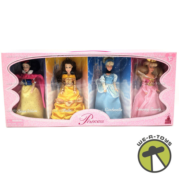 Disney Princess Doll Set of 4 Snow White, Belle, Cinderella and Sleeping Beauty