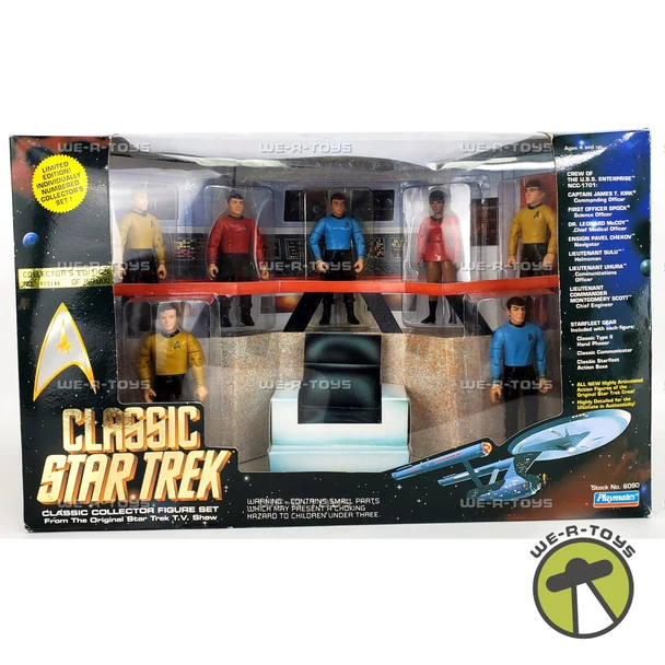 Star Trek Classic Collector Figure Set Limited Edition 1993 Playmates No. 6090