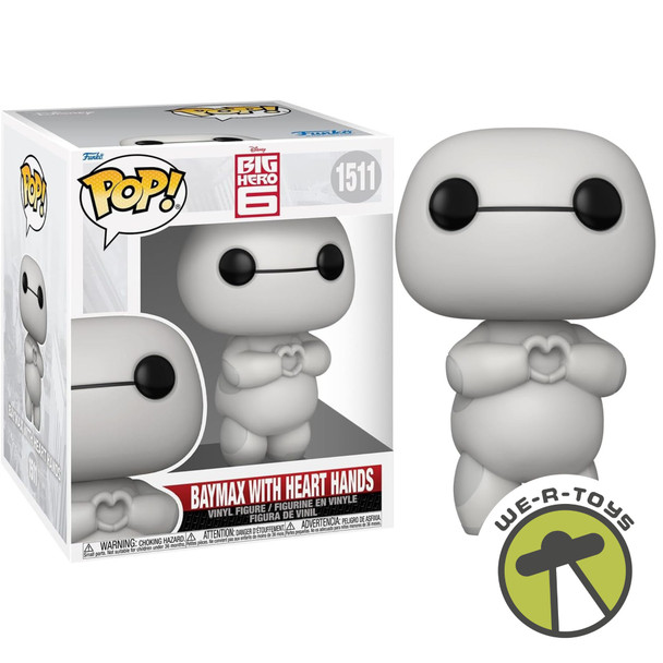 Funko Pop 1511 Super Big Hero 6 Baymax with Heart Hands vinyl Figure 2024
