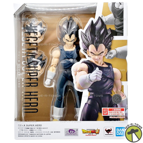 Dragon Ball Super Vegeta Super Hero Action Figure Reissue 2022 Bandai 66871