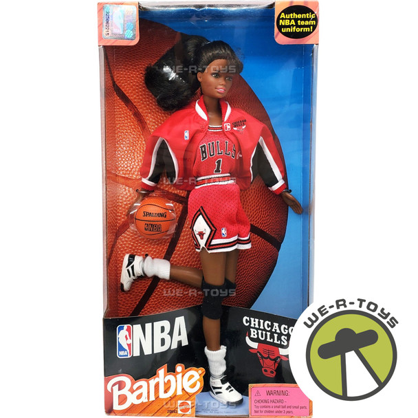 NBA Barbie Chicago Bulls Doll African American 1998 Mattel 20693
