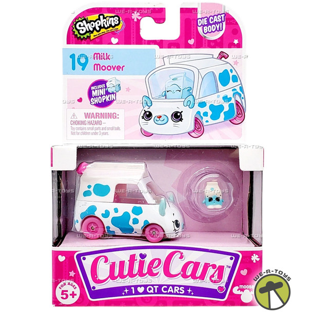 Shopkins Cutie Cars 19 Milk Moover Vehicle Moose Toys 56591
