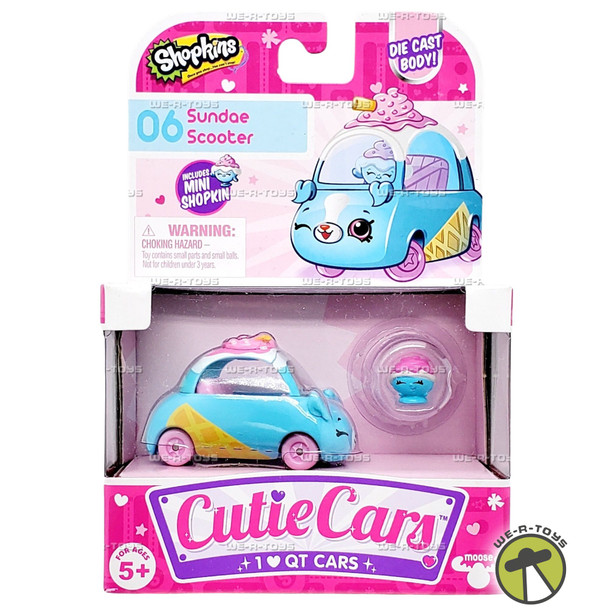 Shopkins Cutie Cars 06 Sundae Scooper Vehicle Moose Toys 56580