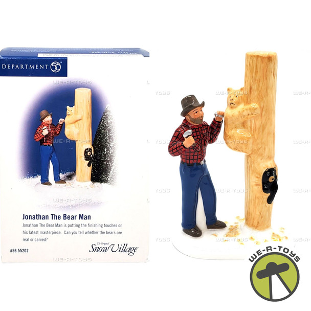 Department 56 Snow Village Collection Jonathan The Bear Man Figurine 56.55202