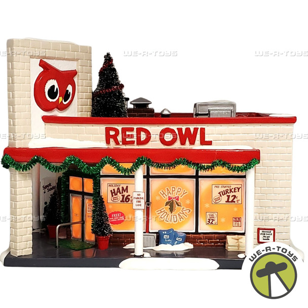 Department 56 The Original Snow Village Red Owl Grocery Store 56.55303