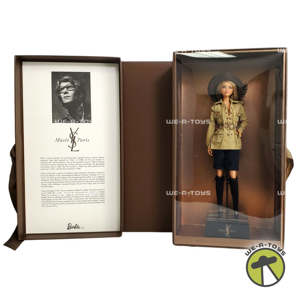 Barbie Musee Yves Saint Laurent Paris Doll Platinum Label 2017 Mattel #FJH71