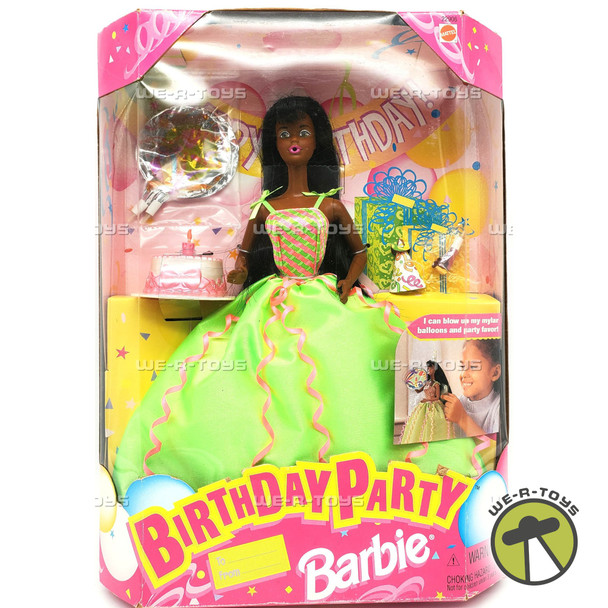 Barbie African American Birthday Party Doll 1998 Mattel #22906
