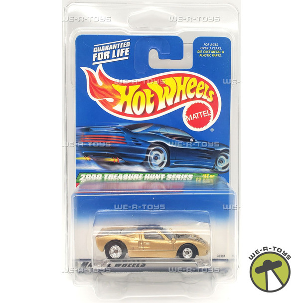 Hot Wheels Gold Ford GT-40 Vehicle 11/12 2000 Treasure Hunt 1999 Mattel #26381