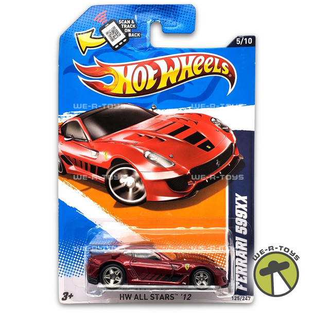Hot Wheels All Stars '12 Super Treasure Hunt Ferrari 599XX 125/247 Mattel V5379