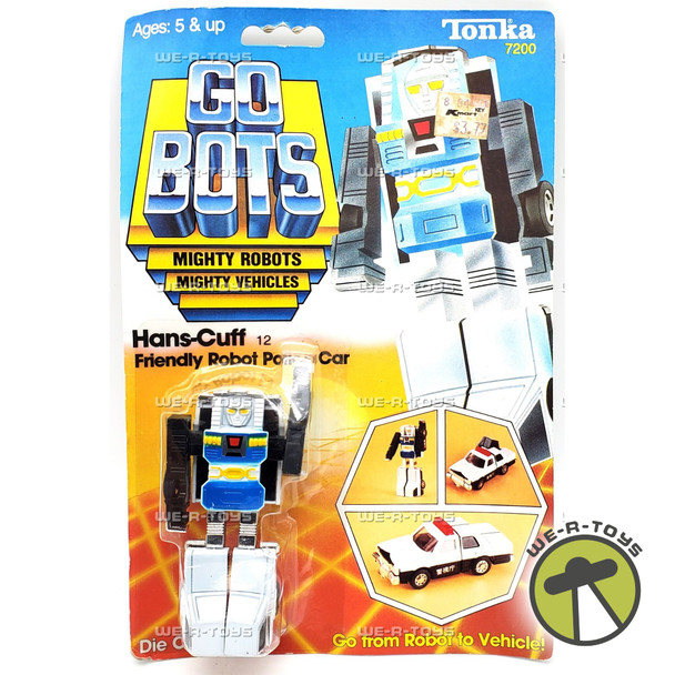 GoBots Hans-Cuff #12 Friendly Robot Police Car Action Figure 1983 Tonka #7200