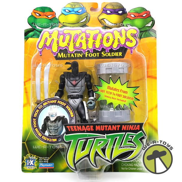 TMNT Mutations Mutatin' Foot Soldier Action Figure 2003 Playmates #53141