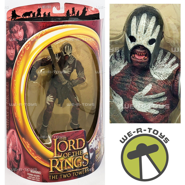 Lord of the Rings Two Towers Berserker Uruk-Hai Action Figure 2002 Toy Biz 81126