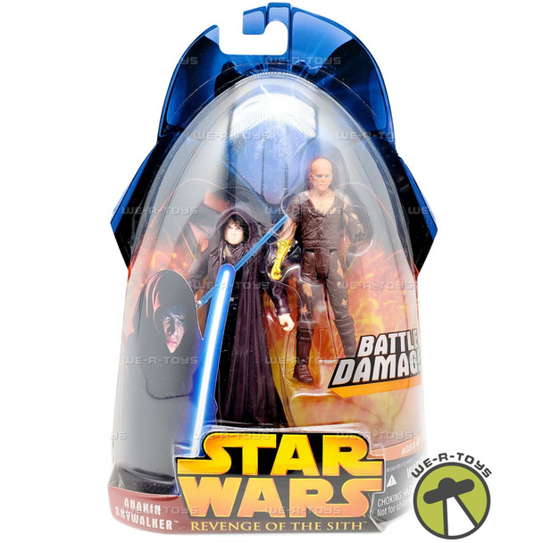 Star Wars Episode III Battle Damage Anakin Skywalker Figures 2005 Hasbro 85562