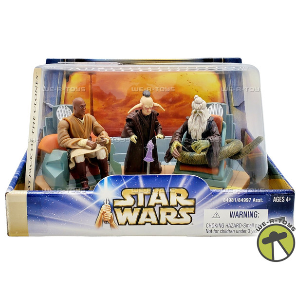 Star Wars Attack of the Clones 1 of 2 Jedi High Council 2003 Hasbro 84981
