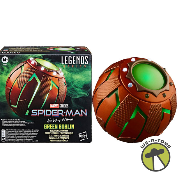 Marvel Legends Spiderman Green Goblin Electronic Pumpkin - Collectible Replica