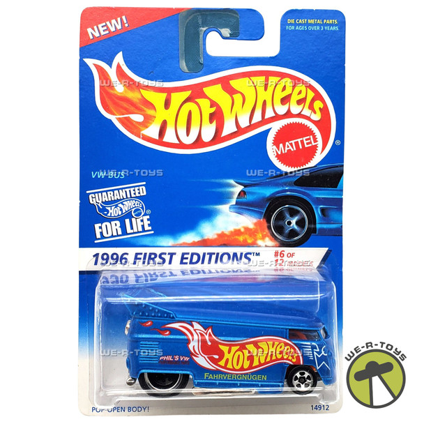 Hot Wheels 1996 First Editions VW Bus 6 of 12 Vehicle 1995 Mattel #14912