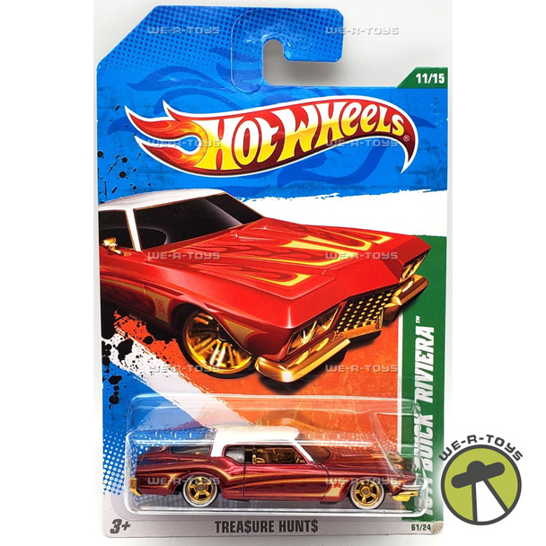 Hot Wheels Super Treasure Hunt 1971 Buick Riviera Vehicle 2011 Mattel #T9746