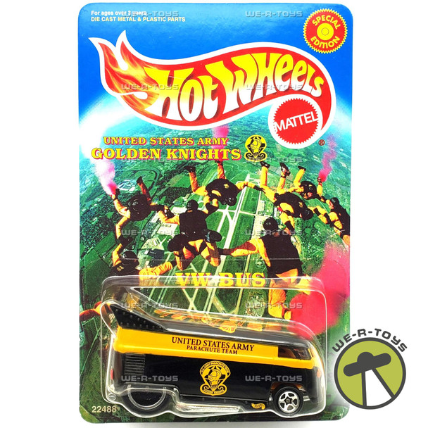 Hot Wheels U.S. Army Golden Knights VW Bus Vehicle Limited Edition Mattel #22488