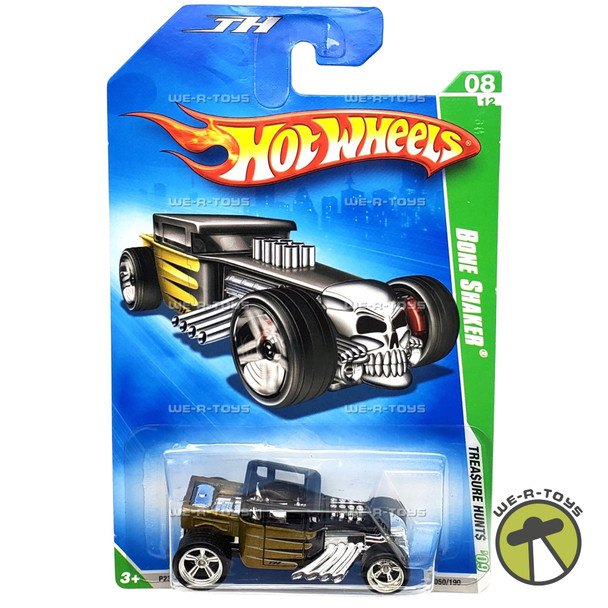Hot Wheels Bone Shaker Super Treasure Hunt 8/12 Vehicle 2009 Mattel #P2370