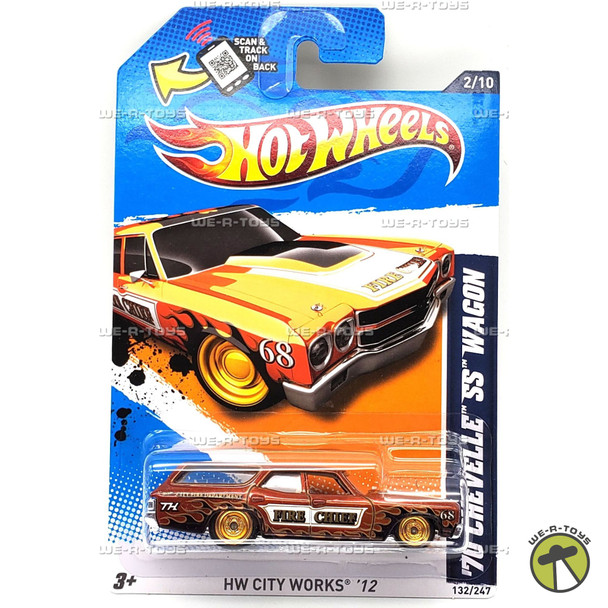 Hot Wheels 70 Chevelle SS Wagon HW City Works Vehicle 2011 Mattel #V5381