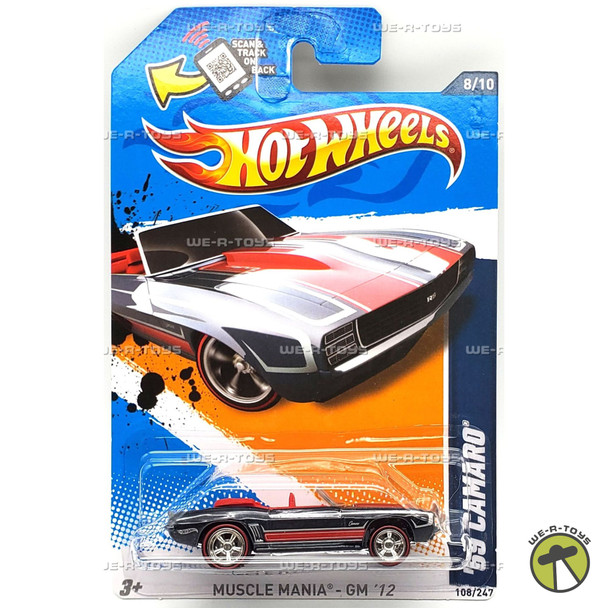 Hot Wheels 69 Camaro Muscle Mania Super Treasure Hunt Car 2011 Mattel #V5378
