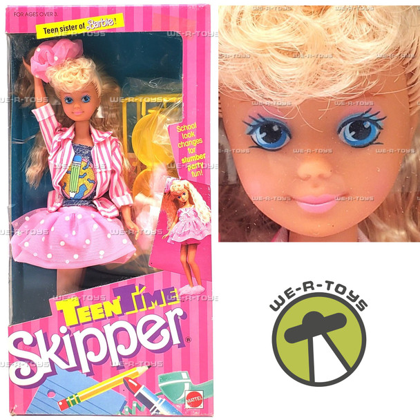 Barbie Teen Time Skipper Teen Sister of Barbie Doll 1988 Mattel #1951