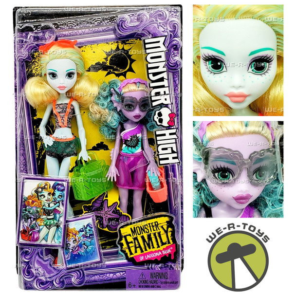 Monster High Monster Family of Lagoona Blue Doll Set 2016 Mattel FCV82