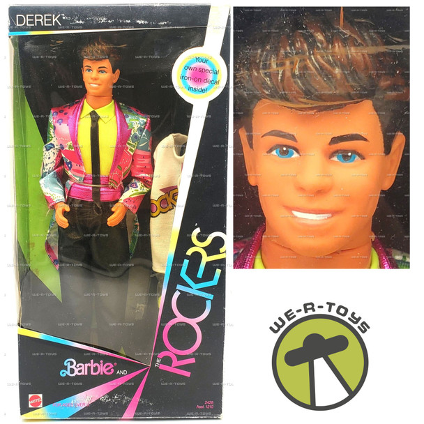 Barbie and the Rockers Derek Doll 1985 Mattel #2428