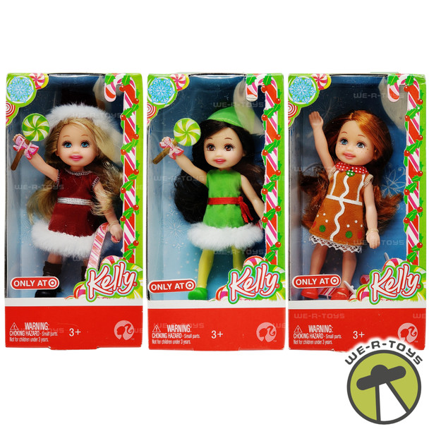 Barbie Target Holiday Exclusive Lot of 3 Miranda, Kayla, Kelly Dolls 2008