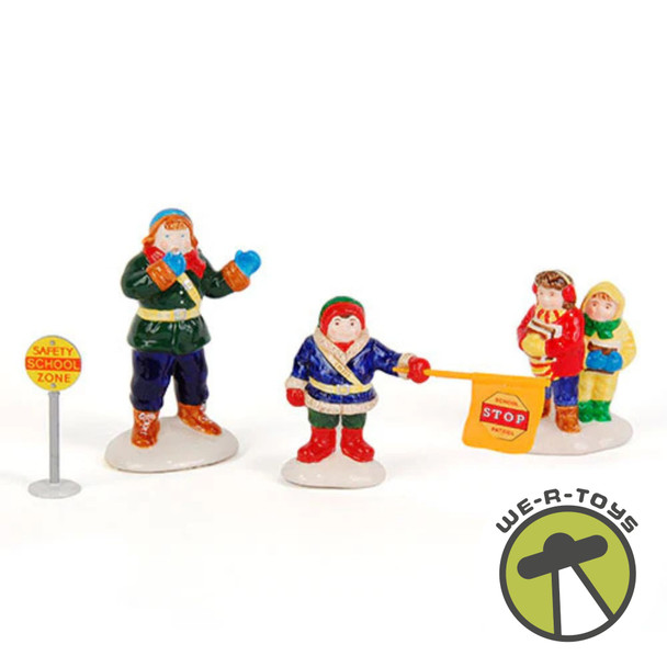 Department 56 Original Snow Village Safety Patrol Set of 4 Accessories 54496