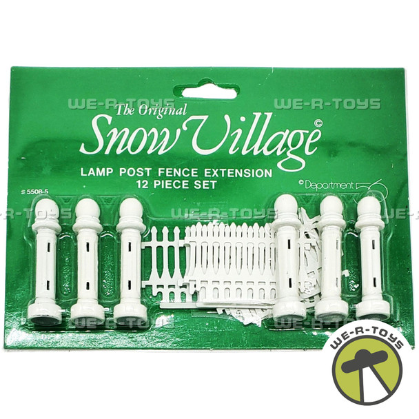 Department 56 Snow Village Lamp Post Fence Extension 12 Piece Set 55085