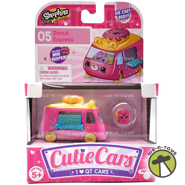 Shopkins Cutie Cars 05 Donut Express Vehicle with Mini Shopkin 2016 Moose Toys