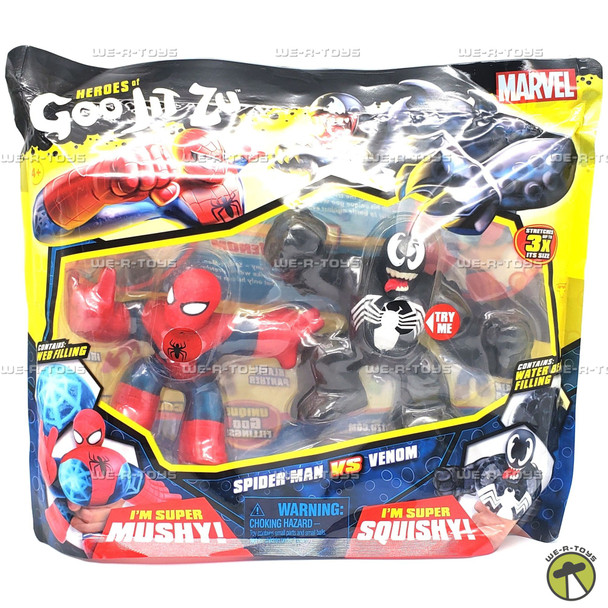 Heroes of Goo Jit Zu Marvel Spider-man vs Venom Pack Figures 2020 Moose #41146