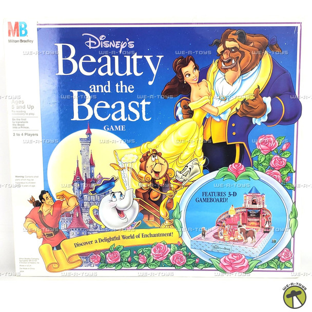Disney Beauty and the Beast Game with 3-D Gameboard Milton Bradley #4204