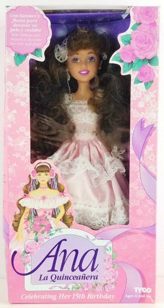 Tyco Ana La Quinceanera 15" Doll No. 1654 Celebrating 15th Birthday 1994 NEW 2