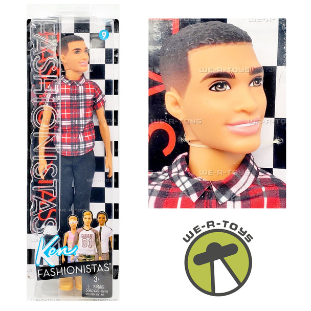 Barbie Ken Fashionistas Plaid on Point 9 Doll 2016 Mattel FNH41