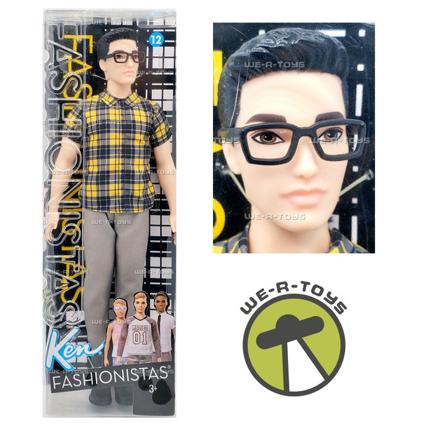 Barbie Ken Fashionistas 12 Chill in Check Doll 2016 Mattel FNH44