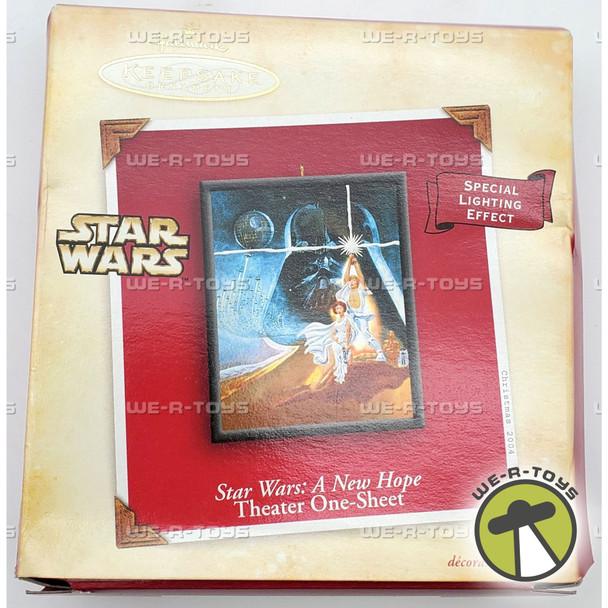 Star Wars A New Hope Theater One Sheet Ornament 2004 Hallmark Keepsake