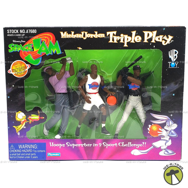 Michael jordan SPACE JAM フィギュア 3種類セット Michael Jordan 1996 Triple Play Space Jam Action Figure Pack