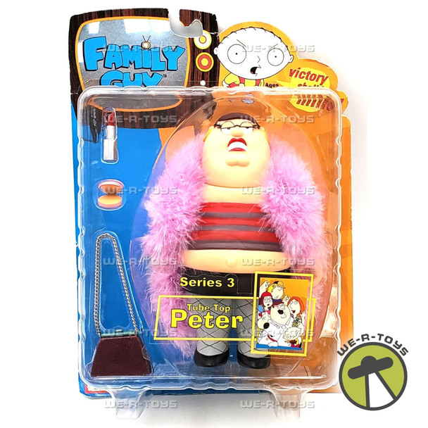 Family Guy Series 3 Tube Top Peter Action Figure 2005 Mezco Toyz #20021