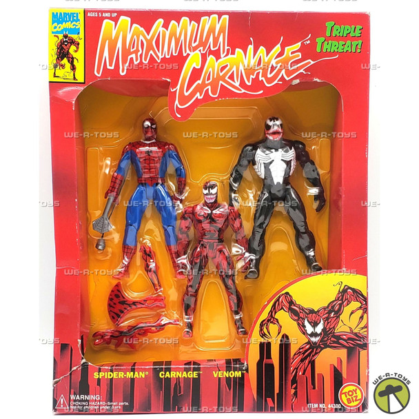 Marvel Comics Maximum Carnage Triple Threat 1994 Toy Biz No. 44300