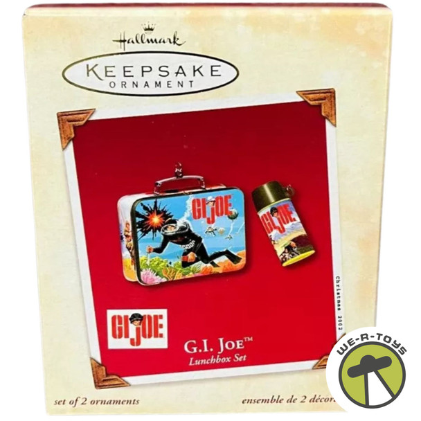 G.I. Joe Lunchbox Set of 2 Ornaments Hallmark Keepsake 2002