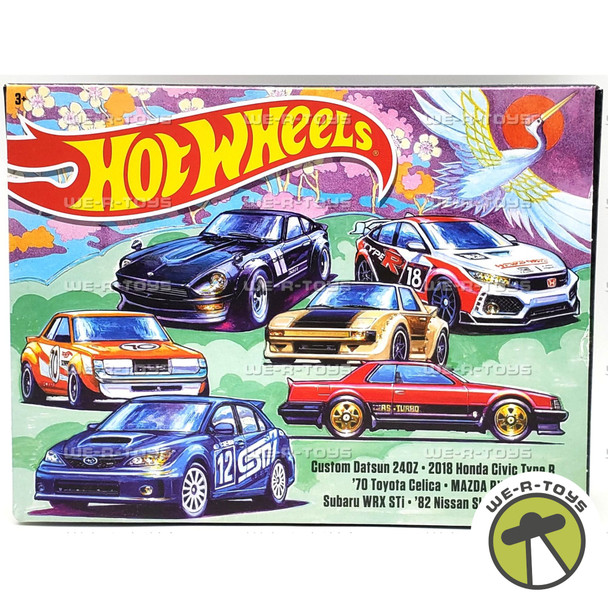 Hot Wheels Japanese Car Culture Themed Multipack 6 Car Set Mattel #HLK49-0710
