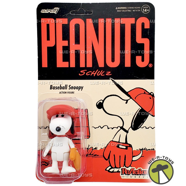 Peanuts ReAction Baseball Snoopy Action Figure Super7