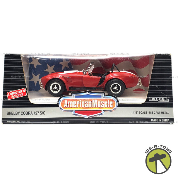 American Muscle Shelby Cobra 427 S/C 1:18 Scale Vehicle 1993 ERTL #7369