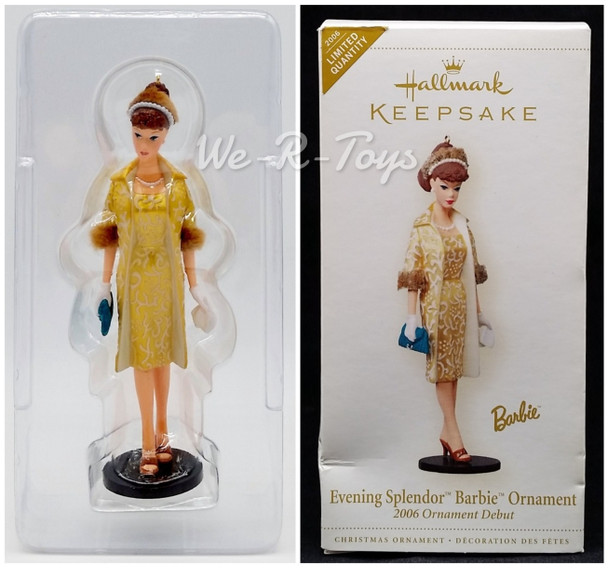 Hallmark Keepsake Evening Splendor Barbie Ornament 2006 Brunette NEW