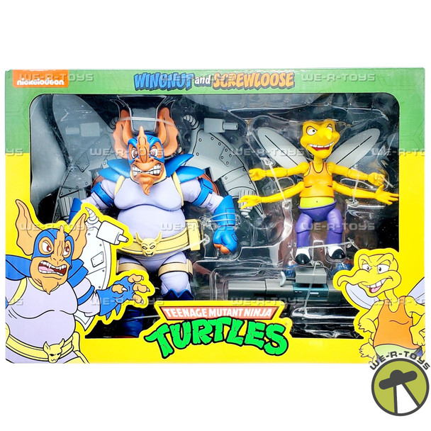 Teenage Mutant Ninja Turtles Wingnut & Screwloose Action FIgure Set NECA 81892