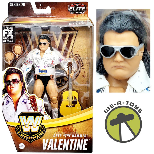 WWE Wrestling Elite Legends Series 20 Greg The Hammer Valentine Figure Mattel