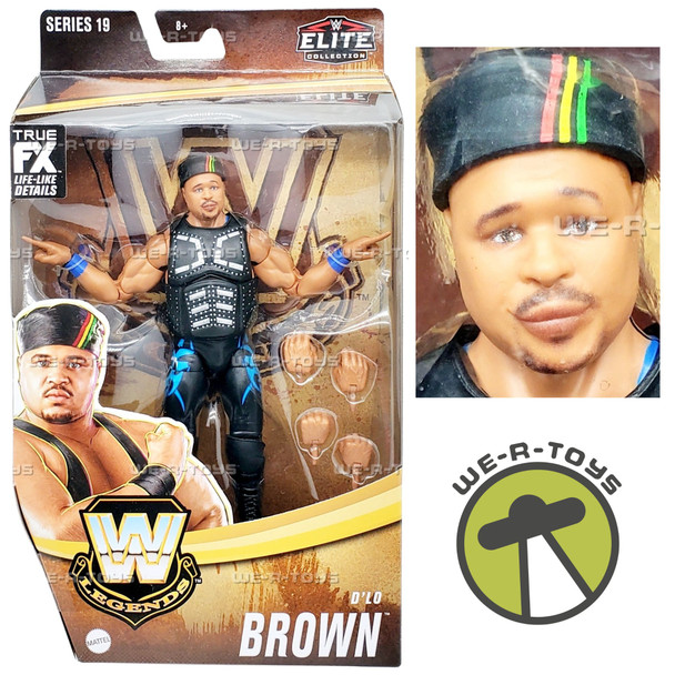 WWE Elite Legends Series 19 D'lo Brown Action Figure Mattel HLP52